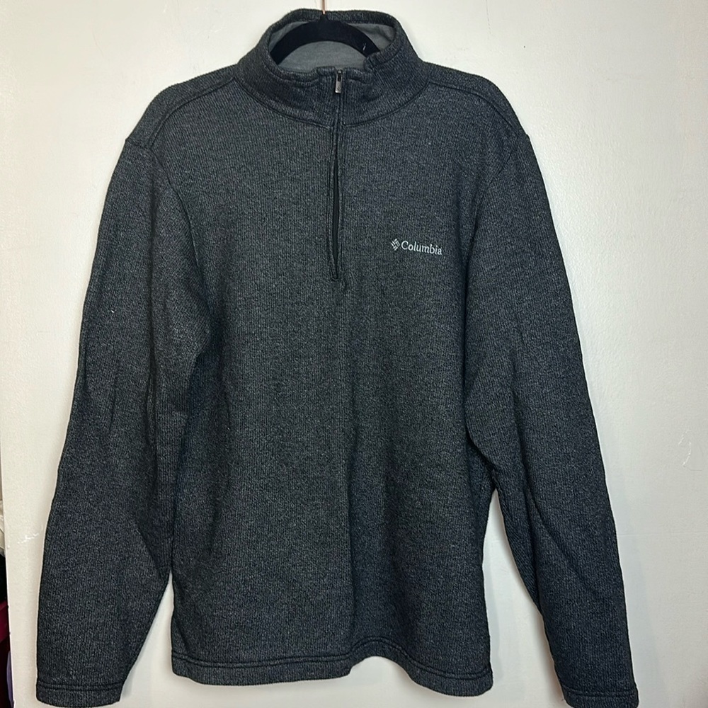 Columbia Men's Great Hart Mountain III 1/2 Zip Long Sleeve Fleece Sweater Top - Picture 4 of 10